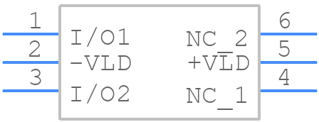 DSL05-008SC6 - STMicroelectronics - PCB symbol