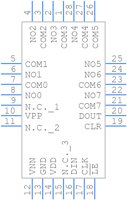 MAX4800CQI+ - Analog Devices - PCB symbol