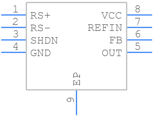 MAX9919NASA/V+T - Analog Devices - PCB symbol