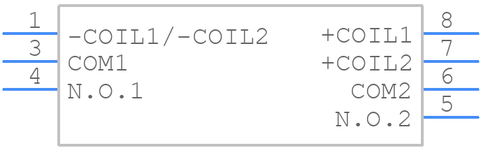 DK2a-L2-6V - Panasonic - PCB symbol