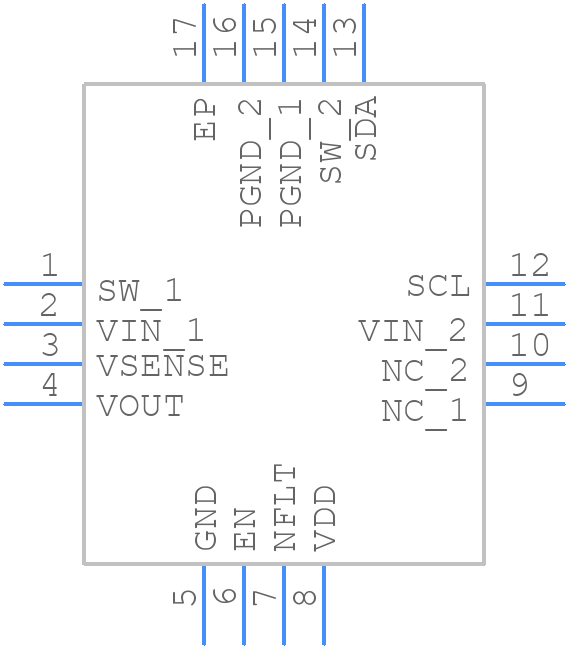 ZSPM4523AA1W - Renesas Electronics - PCB symbol