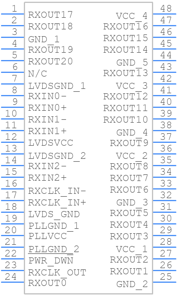 DS90CF364MTD - Texas Instruments - PCB symbol