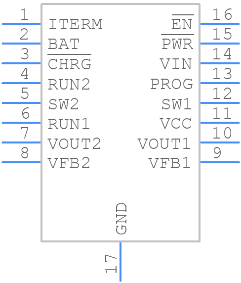 LTC3552EDHC-1#TRPBF - Analog Devices - PCB symbol