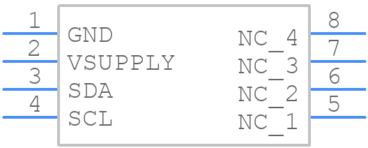 HSCMRRV001PD2A3 - Honeywell - PCB symbol