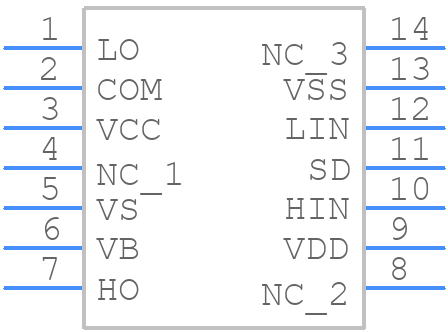 IR2113 - Infineon - PCB symbol