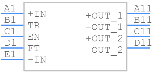 DCM2322T50T1360M60 - VICOR - PCB symbol