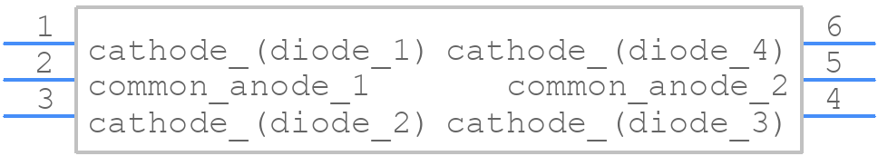 PESD5V0L4UF,115 - Nexperia - PCB symbol
