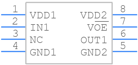 HCPL-9000 - Avago Technologies - PCB symbol
