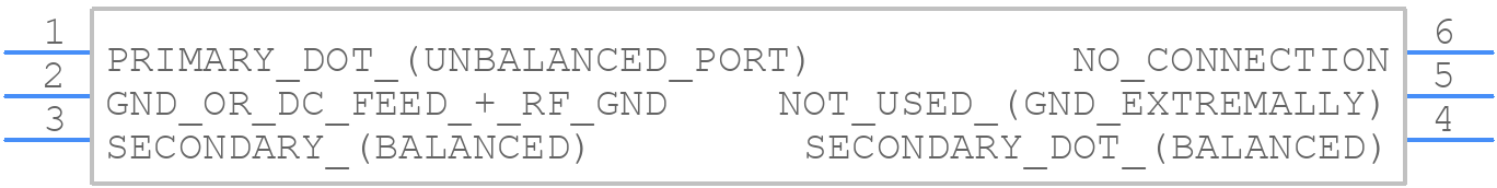 NCS1-292+ - Mini-Circuits - PCB symbol