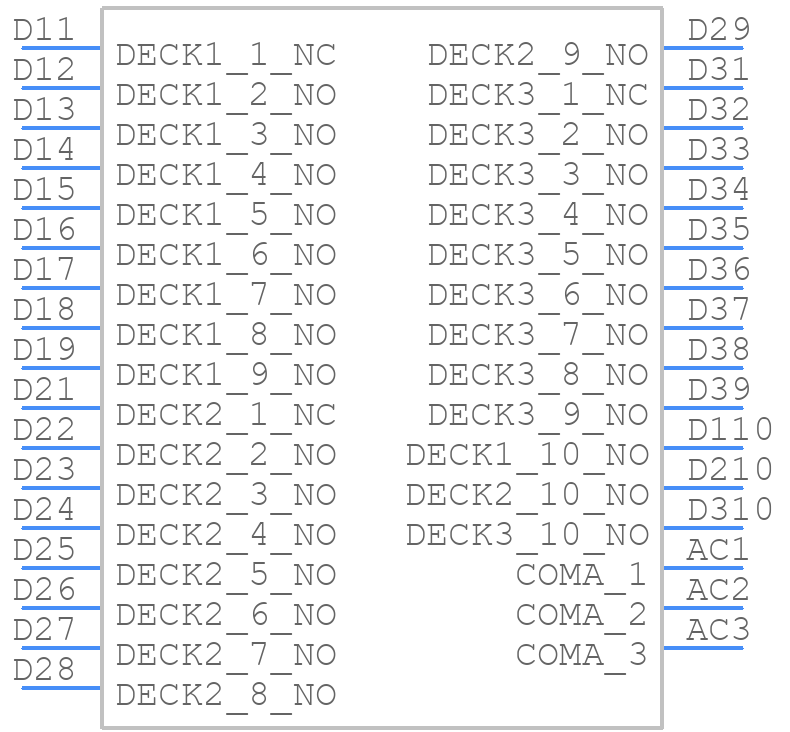 71MAF36-03B09S - Grayhill - PCB symbol