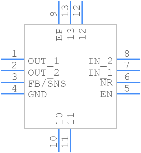 TPS7A8033DRBT - Texas Instruments - PCB symbol