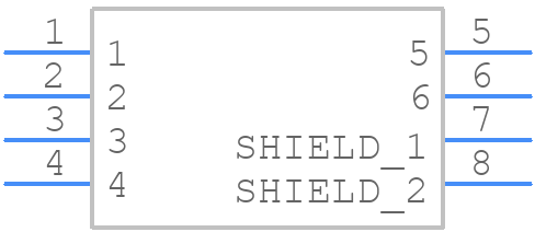 RJ11-6N4-B - TE Connectivity - PCB symbol