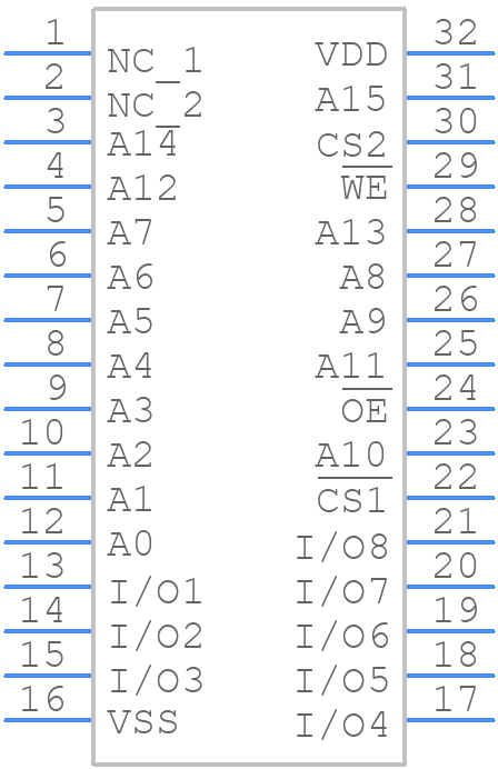 W24512AK-15 - Winbond - PCB symbol
