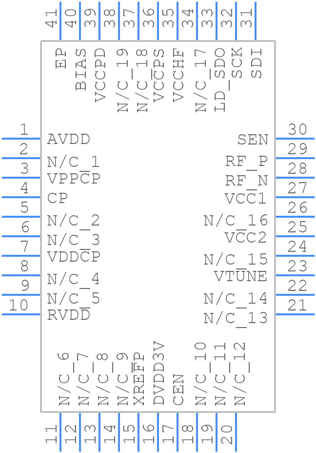 HMC826LP6CETR - Analog Devices - PCB symbol