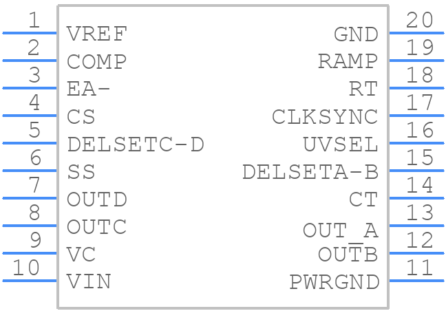 UC2879DWTRG4 - Texas Instruments - PCB symbol