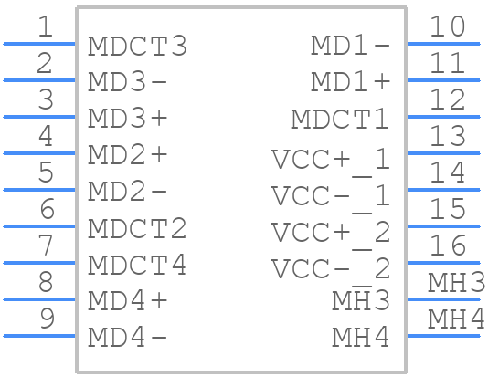 JXK0-0161NL - Yageo Group - PCB symbol