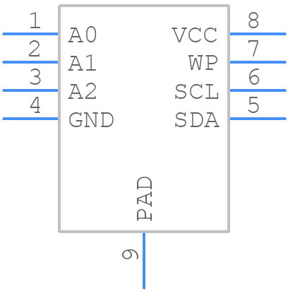 AT24CS01-MAHM-T - Microchip - PCB symbol