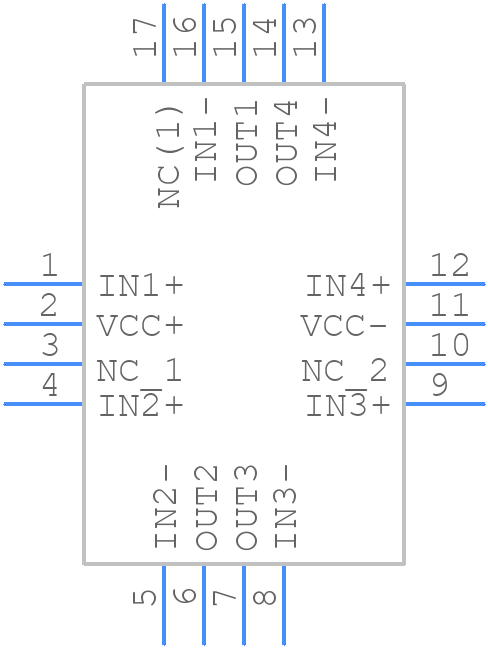 TSZ124IQ4T - STMicroelectronics - PCB symbol