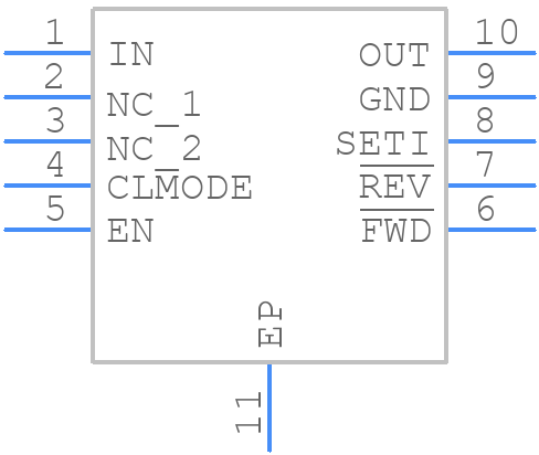 MAX17612CATB+T - Analog Devices - PCB symbol