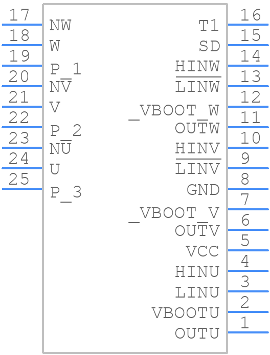 STGIPS14K60T - STMicroelectronics - PCB symbol