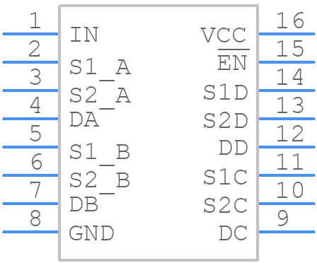 TS3V340D - Texas Instruments - PCB symbol