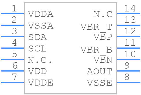 ZSSC3131BE2R - Renesas Electronics - PCB symbol