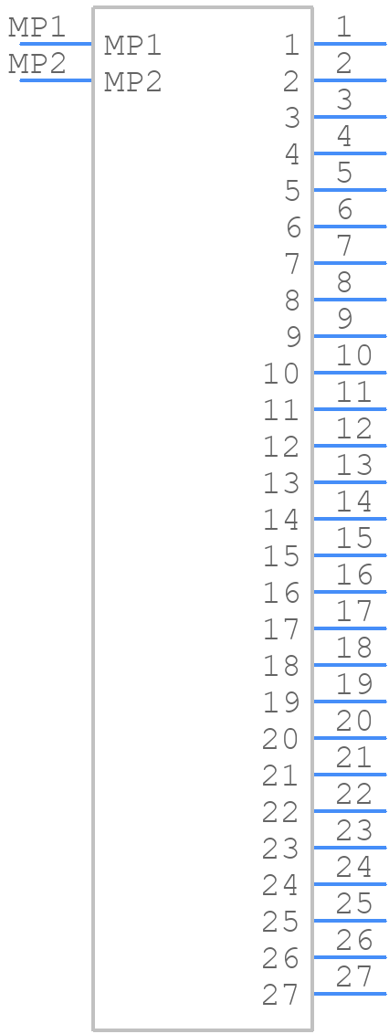 FH19C-27S-0.5SH(99) - Hirose - PCB symbol