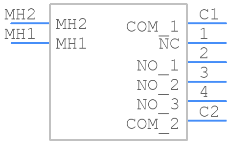 SLB1470R - Apem - PCB symbol