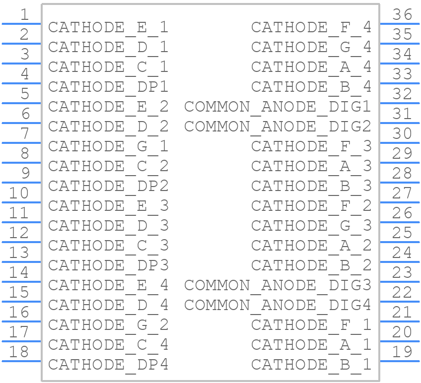 CA56-11SRWA - Kingbright - PCB symbol