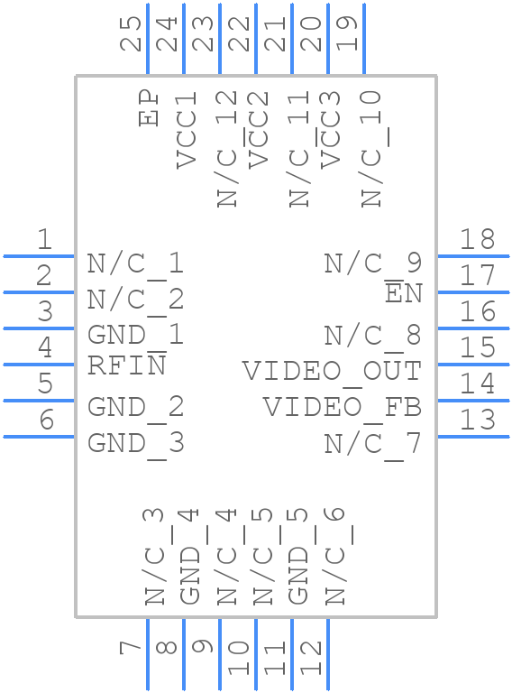 HMC1013LP4ETR - Analog Devices - PCB symbol