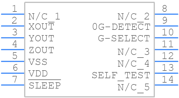 MMA7361L - NXP - PCB symbol