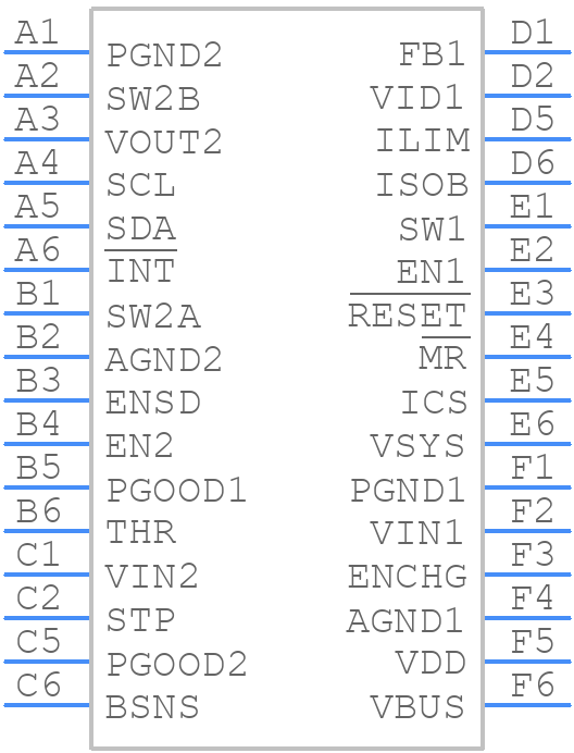 ADP5360ACBZ-2-R7 - Analog Devices - PCB symbol
