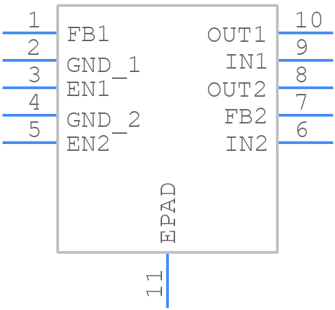 TLV75201PDSQT - Texas Instruments - PCB symbol