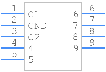 PBRC8.00MR10X000 - Kyocera AVX - PCB symbol