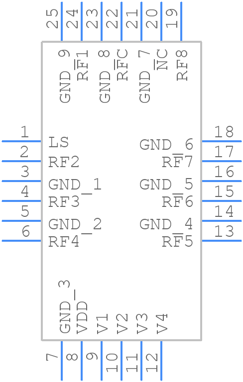 PE42482A-X - Peregrine Semiconductor - PCB symbol