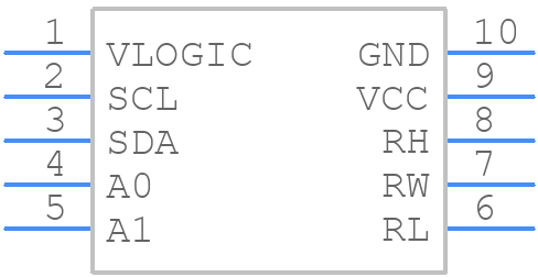 ISL23318WFUZ-T7A - Renesas Electronics - PCB symbol