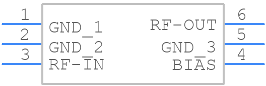 PSA-545+ - Mini-Circuits - PCB symbol