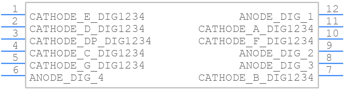 JMF-3461AS-029 - ZHONGSHAN SILSMART OPTOELECTRONICS - PCB symbol