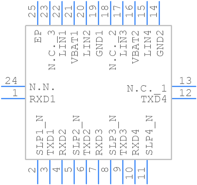 TJA1024HG - NXP - PCB symbol