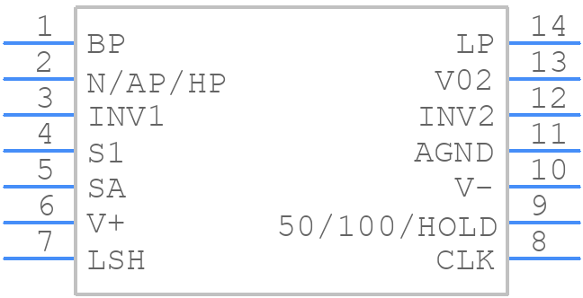 LTC1059CS#PBF - Analog Devices - PCB symbol