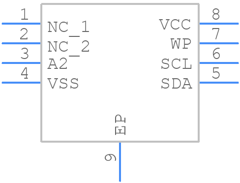 NV24C08MUW3VLTBG - onsemi - PCB symbol