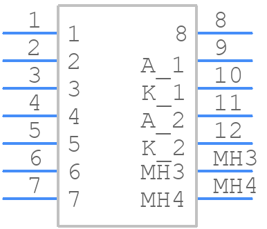 SS74800-038F - BelFuse - PCB symbol