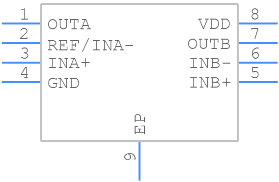 MAX49017ATA/VY+T - Analog Devices - PCB symbol