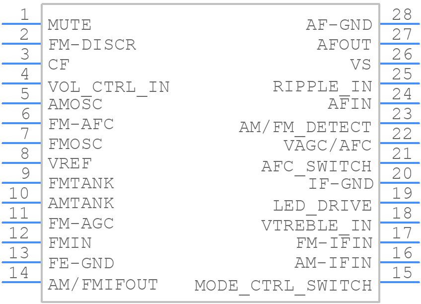 U2510B-M - Microchip - PCB symbol