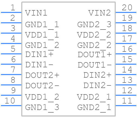 ADN4651BRWZ-RL7 - Analog Devices - PCB symbol