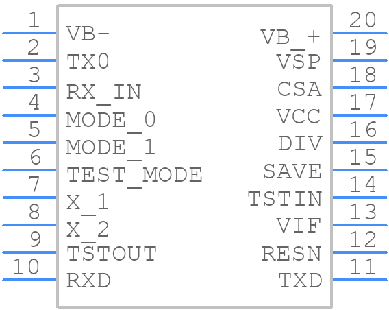 TP-UART - SIEMENS - PCB symbol