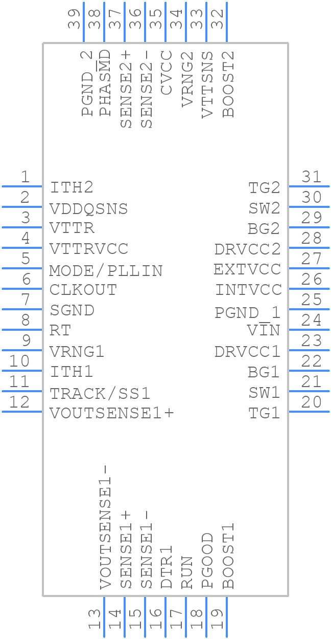LTC3876IUHF#PBF - Analog Devices - PCB symbol