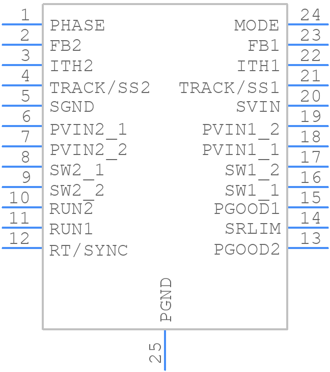 LTC3615MPFE#PBF - Analog Devices - PCB symbol