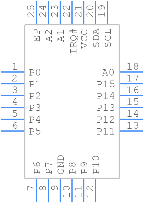 XRA1201PIL24-F - MaxLinear, Inc. - PCB symbol