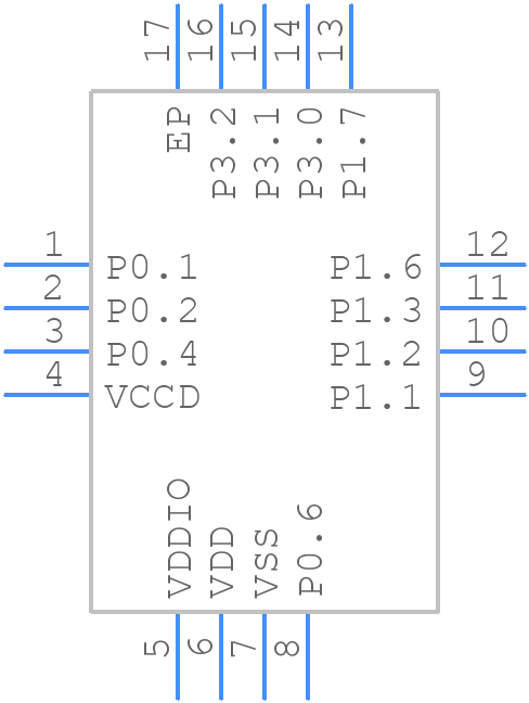 CY8C4014LQI-421 - Infineon - PCB symbol